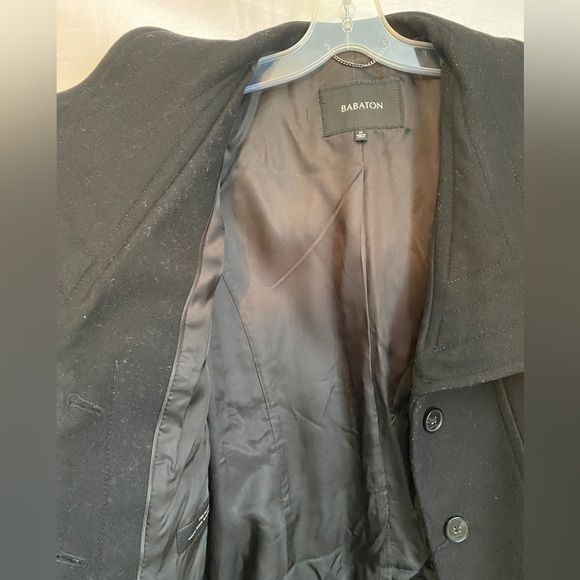 Babaton Wool  Blend Black Quincy Modern TrenchCoat Ladies XSM - Picture 8 of 16